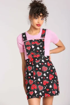 Women Hell Bunny Mini Dresses<Kate Heart Pinafore Dress