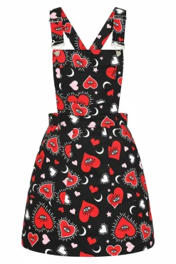 Women Hell Bunny Mini Dresses<Kate Heart Pinafore Dress
