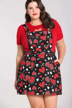 Women Hell Bunny Mini Dresses<Kate Heart Pinafore Dress