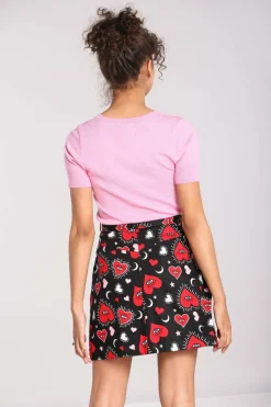 Women Hell Bunny Mini Skirts<Kate Heart Skirt