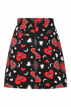 Women Hell Bunny Mini Skirts<Kate Heart Skirt