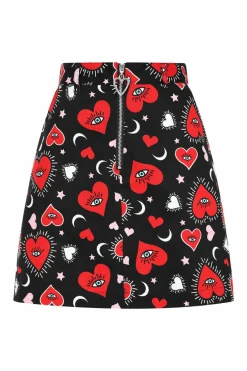 Women Hell Bunny Mini Skirts<Kate Heart Skirt