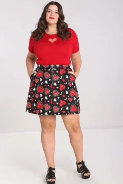 Women Hell Bunny Mini Skirts<Kate Heart Skirt
