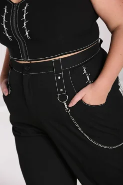 Women Hell Bunny Trousers<Lennox Cropped Trousers