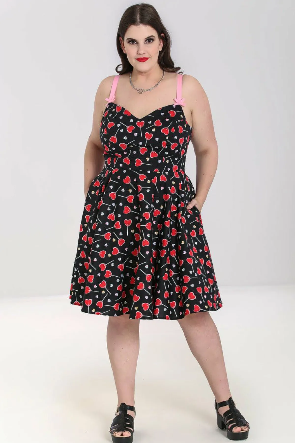 Women Hell Bunny Knee Dresses<Lollies Mid Dress