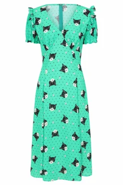 Women Hell Bunny Midi Dresses<Love Cats Midi Dress
