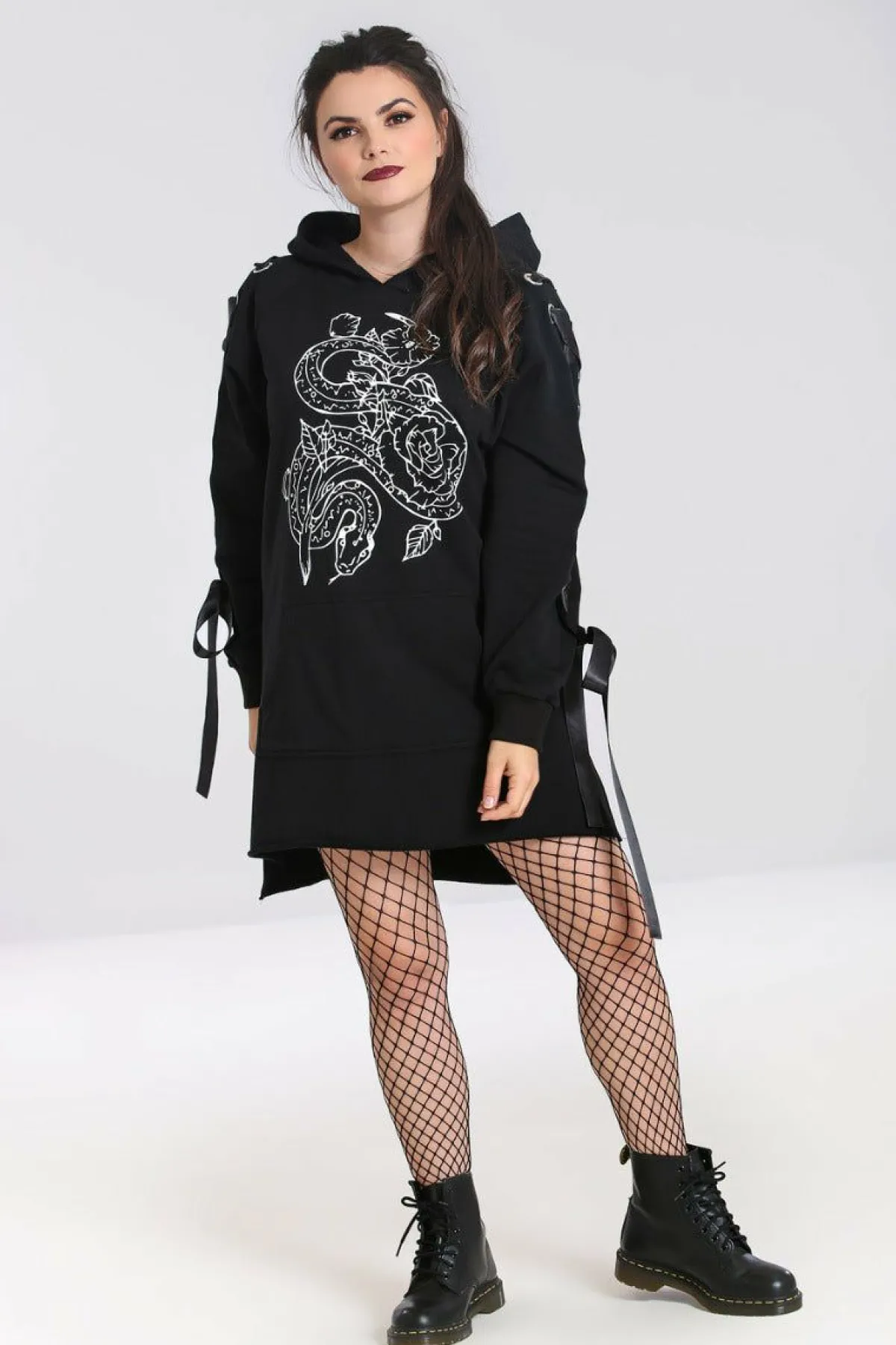 Women Hell Bunny Loungewear<Medusa Hoodie Dress
