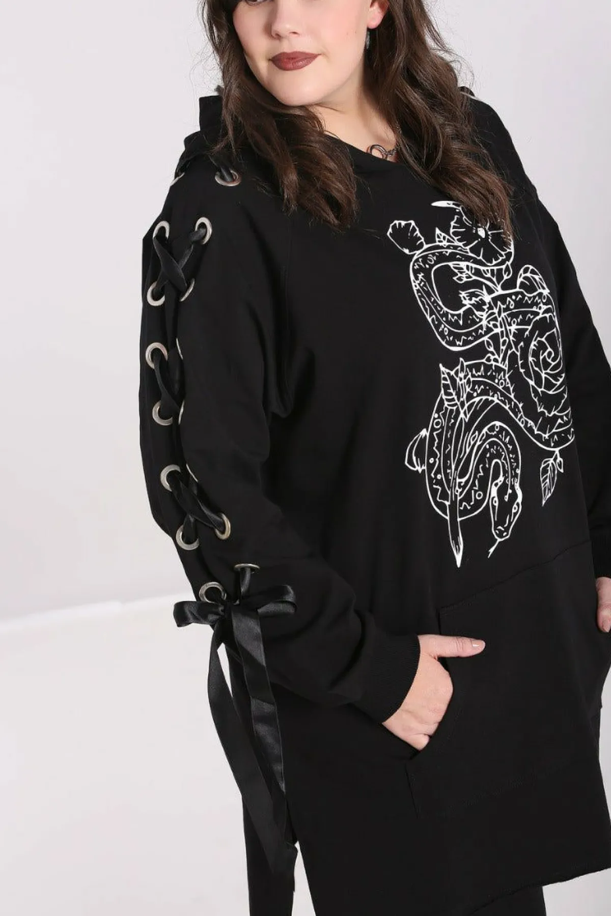 Women Hell Bunny Loungewear<Medusa Hoodie Dress