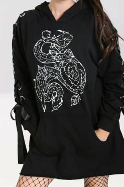 Women Hell Bunny Loungewear<Medusa Hoodie Dress
