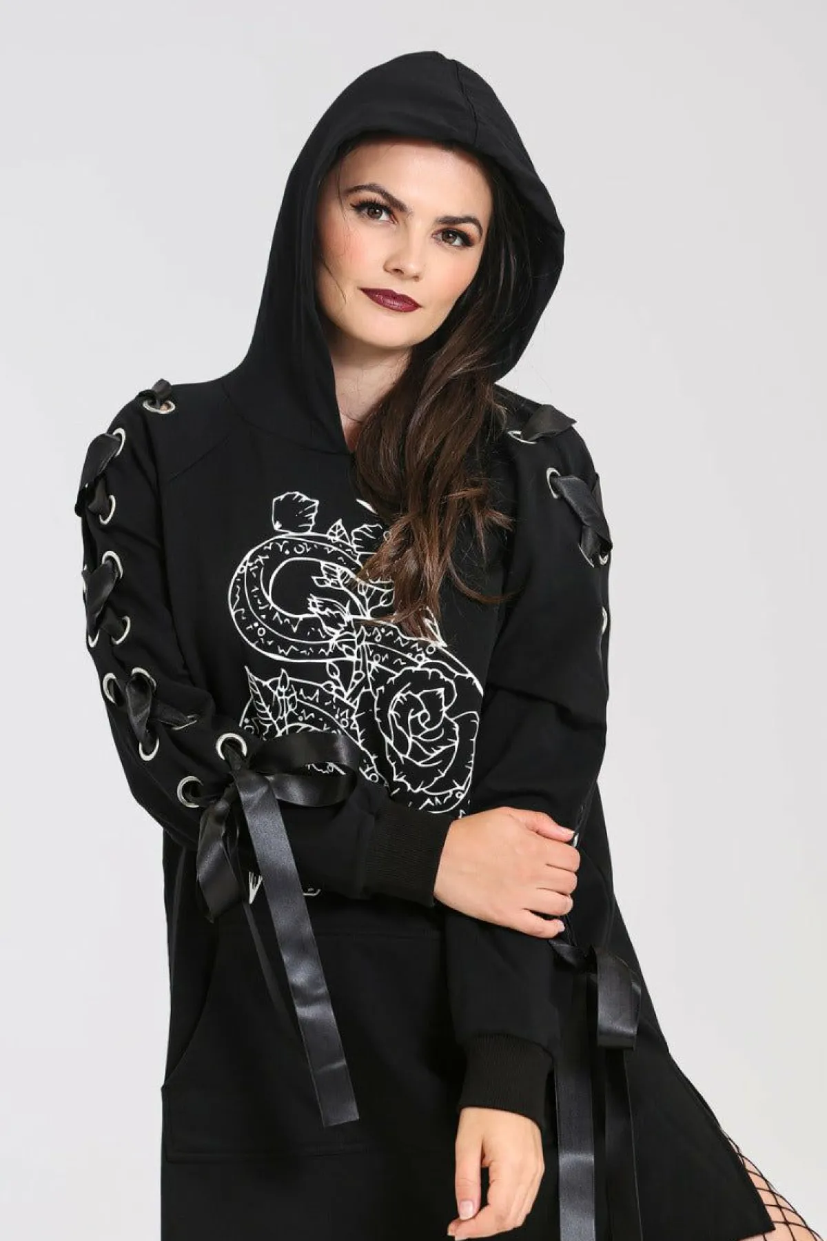 Women Hell Bunny Loungewear<Medusa Hoodie Dress
