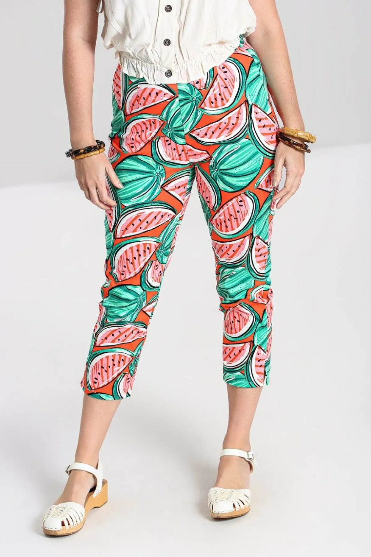 Women Hell Bunny Trousers<Melonie Cigarette Trousers