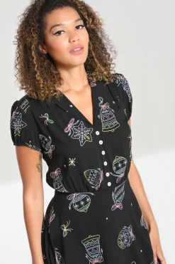 Women Hell Bunny Knee Dresses<Merry Mid Dress