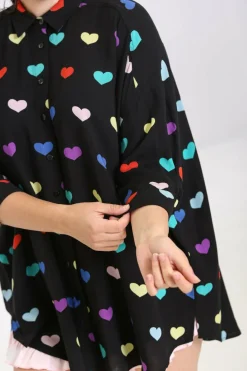 Women Hell Bunny Loungewear<Mimi Oversized Shirt