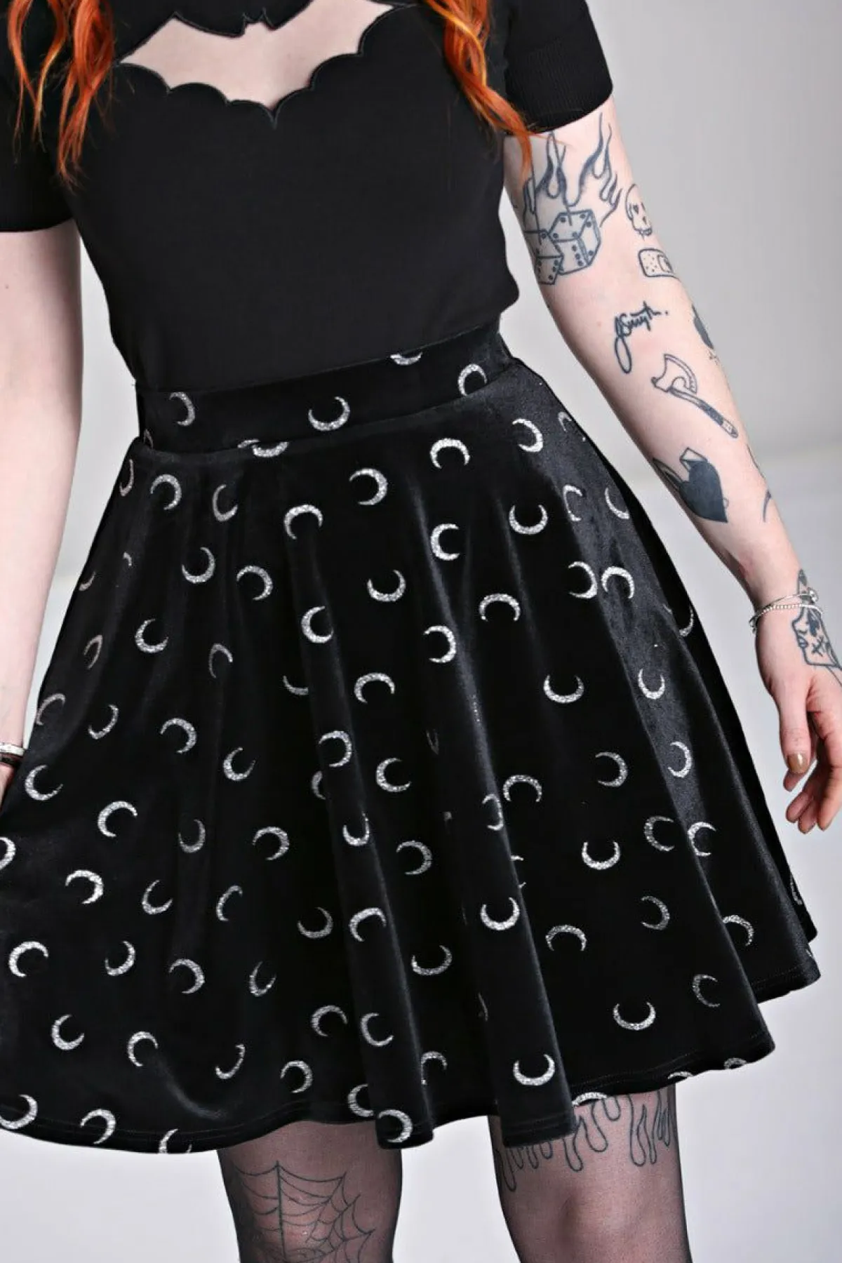 Women Hell Bunny Mini Skirts<Misty Moon Skirt