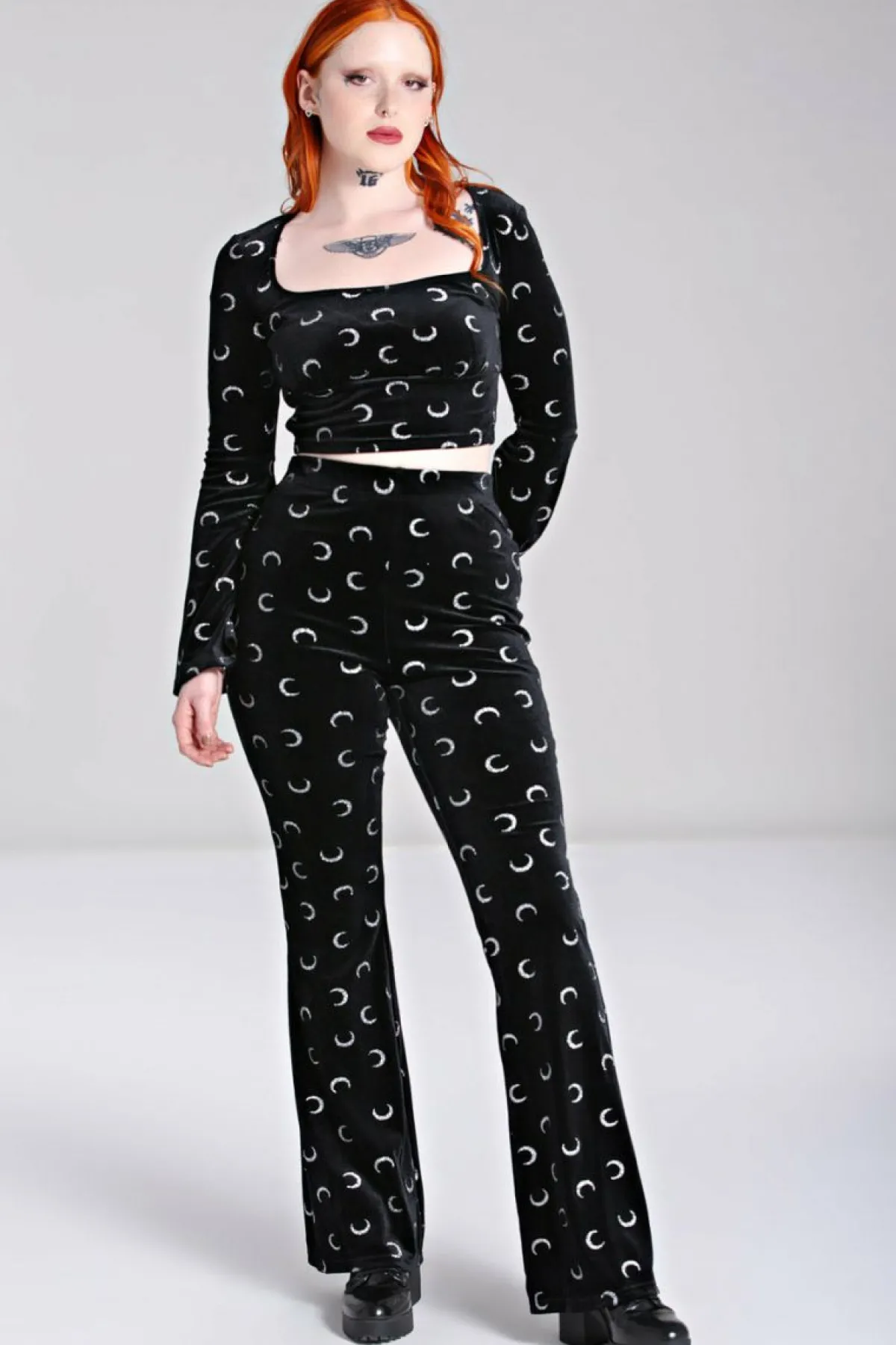 Women Hell Bunny Trousers<Misty Moon Trousers