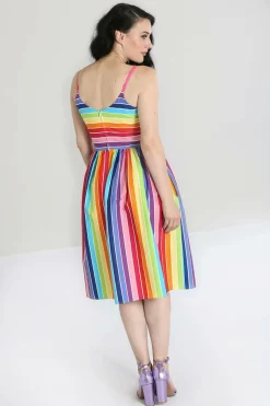 Women Hell Bunny Midi Dresses<New Over The Rainbow Dress