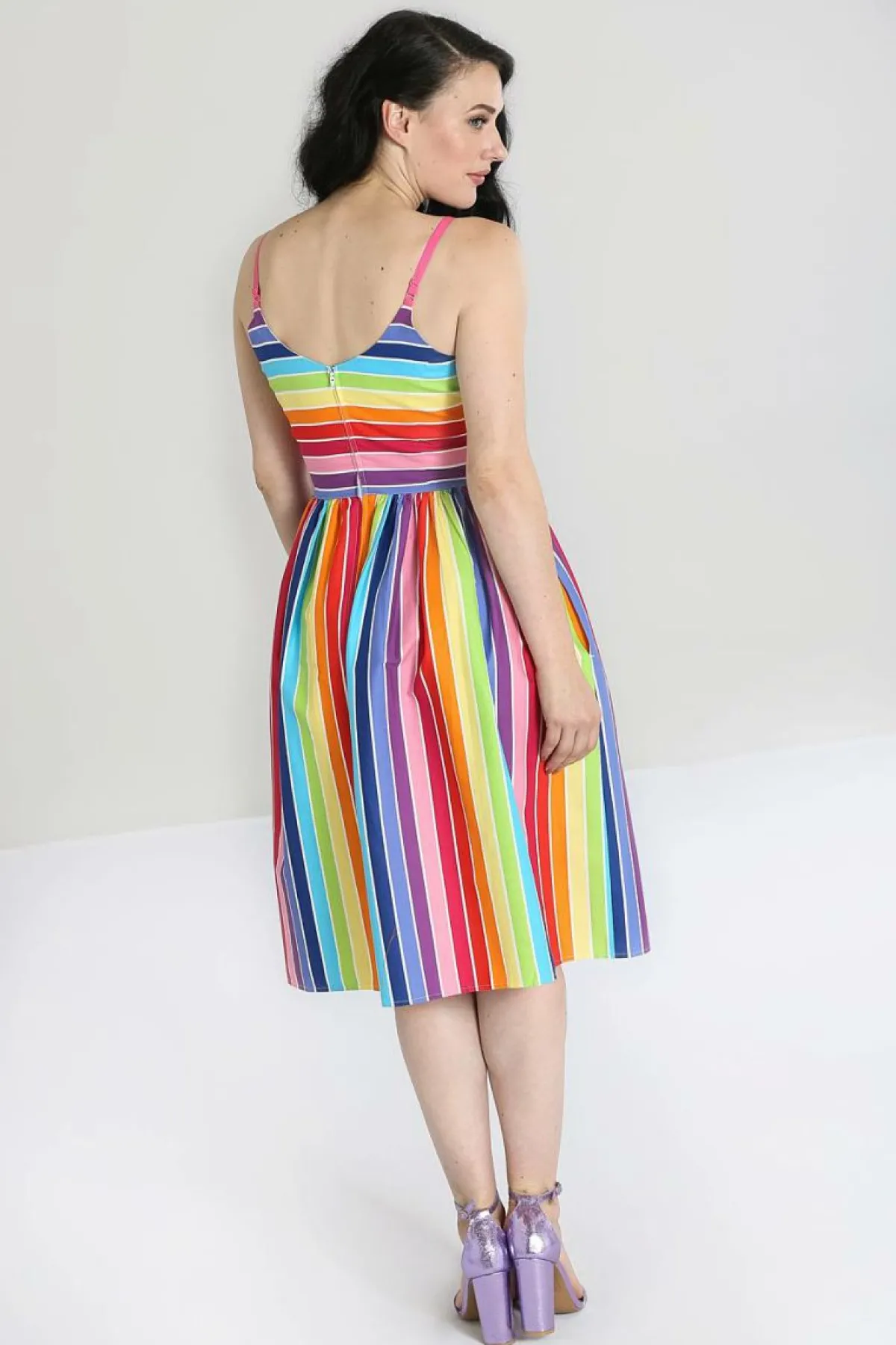 Women Hell Bunny Midi Dresses<New Over The Rainbow Dress