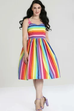 Women Hell Bunny Midi Dresses<Over The Rainbow 50'S Dress