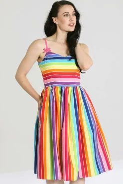 Women Hell Bunny Midi Dresses<Over The Rainbow 50'S Dress