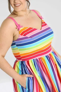 Women Hell Bunny Midi Dresses<Over The Rainbow 50'S Dress