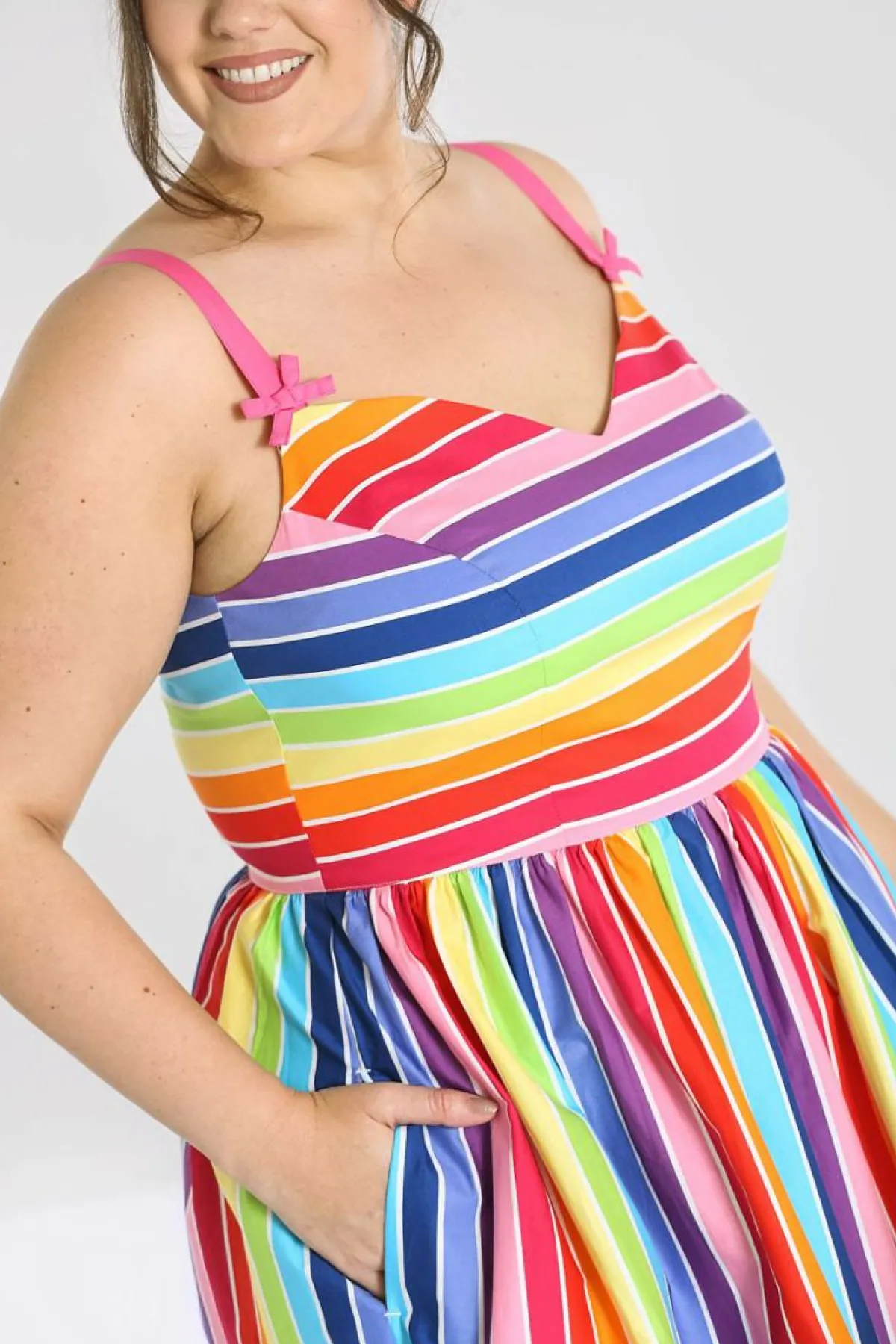 Women Hell Bunny Midi Dresses<Over The Rainbow 50'S Dress