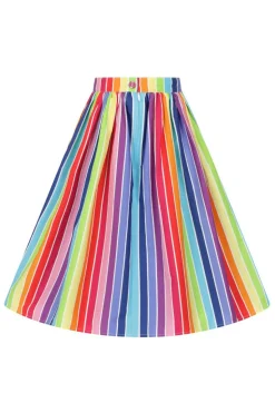 Women Hell Bunny Midi Skirts<Over The Rainbow 50'S Skirt