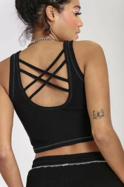 Women Hell Bunny Loungewear<Petal Crop Top