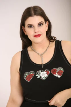 Women Hell Bunny Loungewear<Petal Crop Top