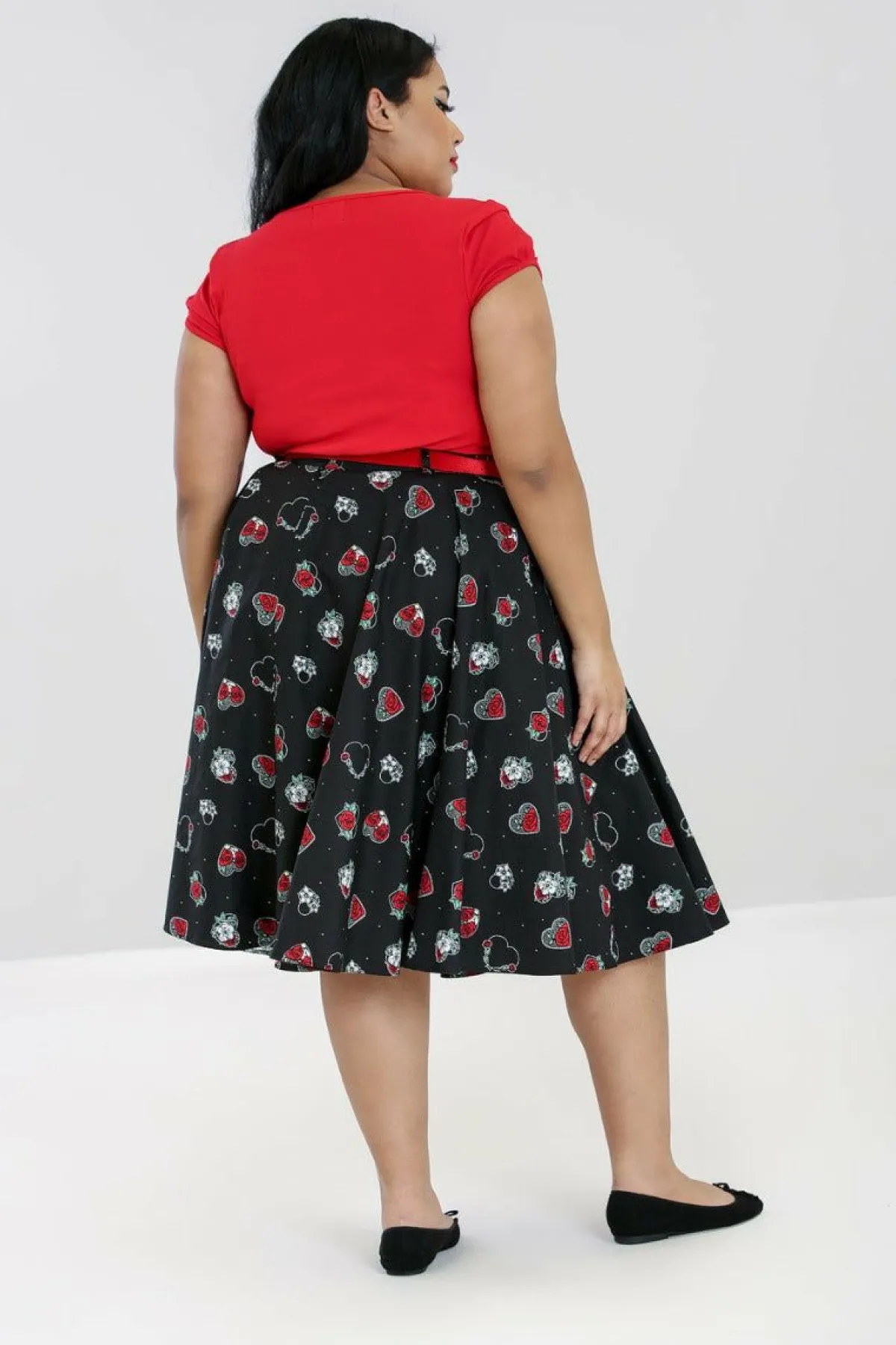 Women Hell Bunny Midi Skirts<Petals 50'S Skirt