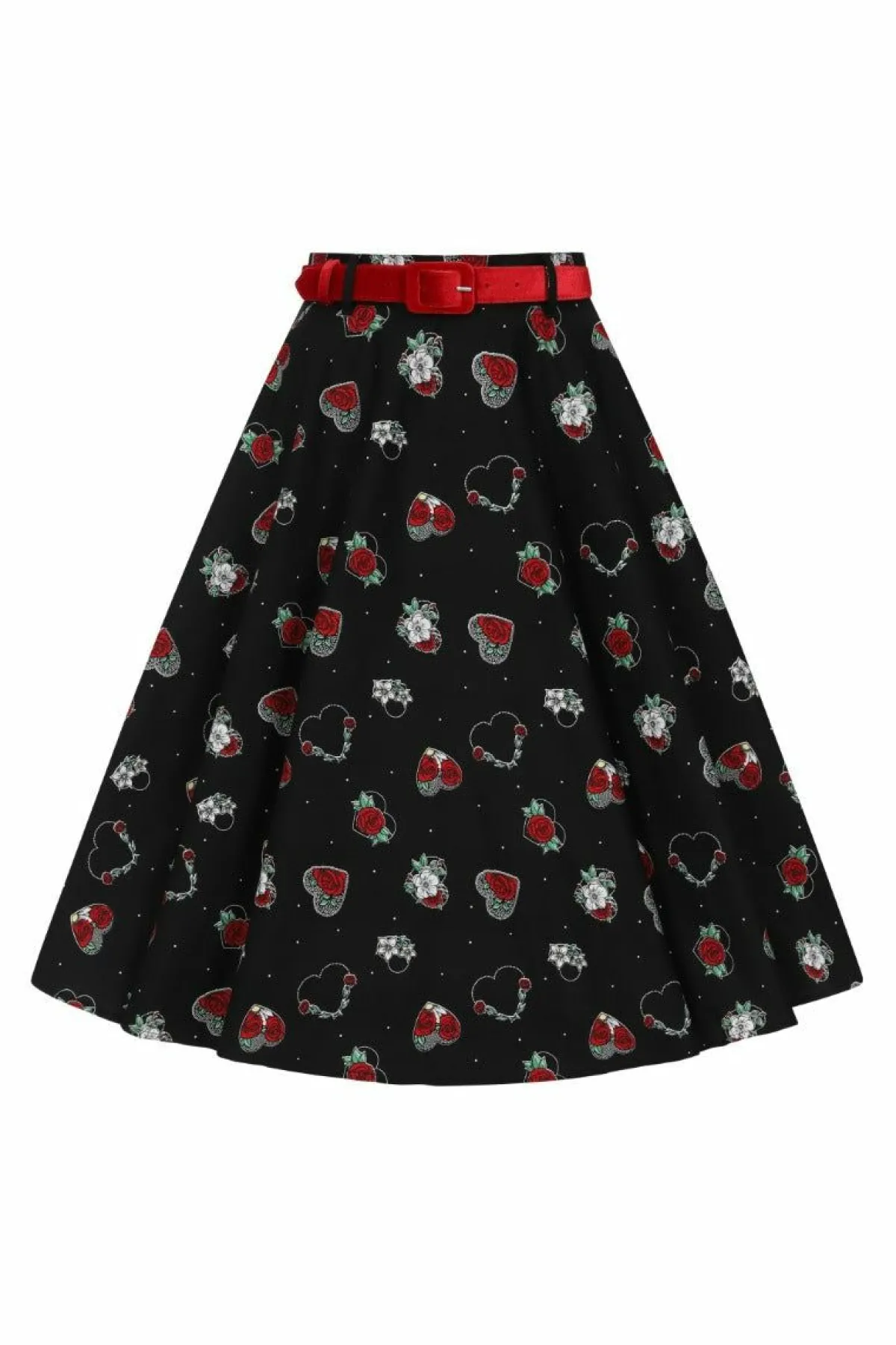 Women Hell Bunny Midi Skirts<Petals 50'S Skirt
