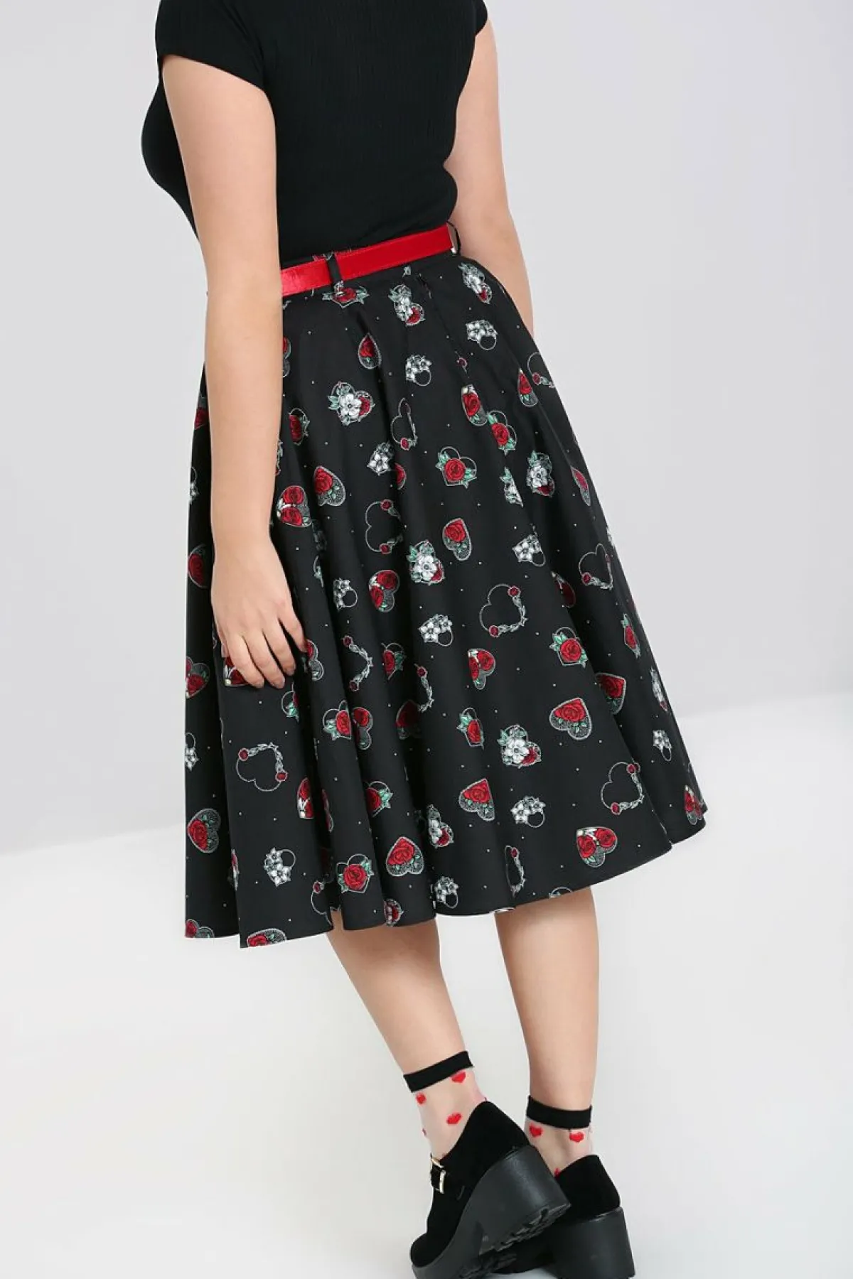 Women Hell Bunny Midi Skirts<Petals 50'S Skirt