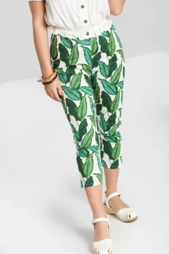 Women Hell Bunny Trousers<Rainforest Cigarette Trousers