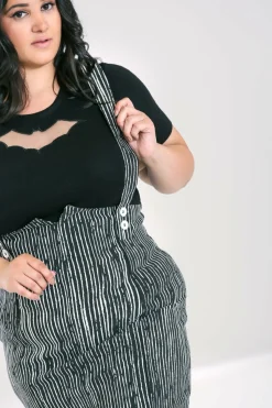 Women Hell Bunny Knee Skirts<Regan Pinafore Skirt