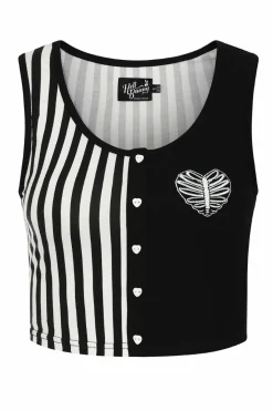 Women Hell Bunny Crop Tops<Ribcage Crop Top
