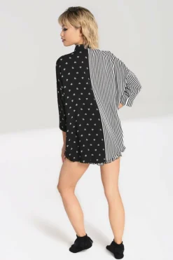 Women Hell Bunny Loungewear<Ribcage Oversized Shirt