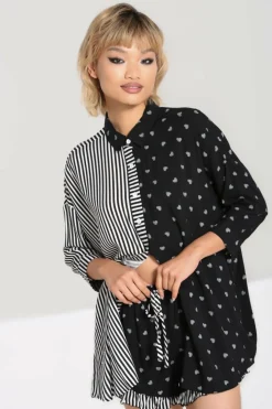 Women Hell Bunny Loungewear<Ribcage Oversized Shirt