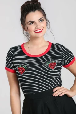 Women Hell Bunny Knitted Tops<Rose Heart Top
