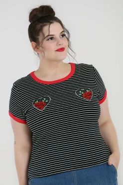 Women Hell Bunny Knitted Tops<Rose Heart Top