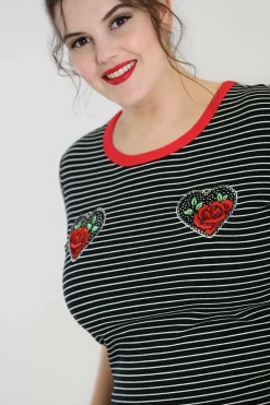 Women Hell Bunny Knitted Tops<Rose Heart Top