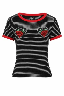 Women Hell Bunny Knitted Tops<Rose Heart Top