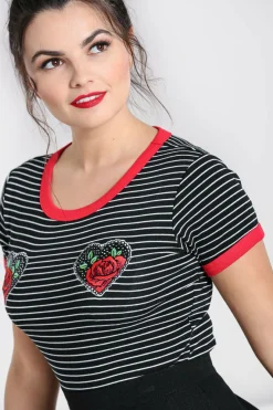 Women Hell Bunny Knitted Tops<Rose Heart Top