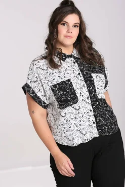 Women Hell Bunny Shirts<Safety Pin Shirt