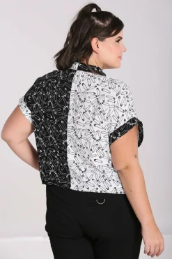 Women Hell Bunny Shirts<Safety Pin Shirt