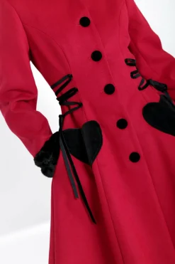 Women Hell Bunny Coats<Scarlet Coat