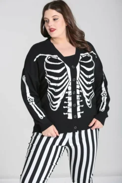 Women Hell Bunny Cardigans<Skeleton Cardigan
