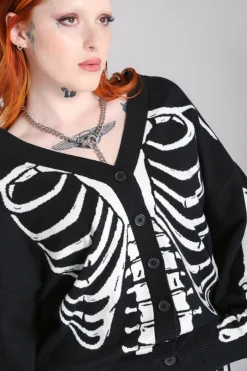 Women Hell Bunny Cardigans<Skeleton Cardigan