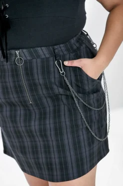 Women Hell Bunny Mini Skirts<Storm Mini Skirt