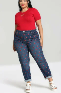 Women Hell Bunny Blouses<Strawberry Denim Jeans