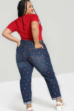 Women Hell Bunny Blouses<Strawberry Denim Jeans