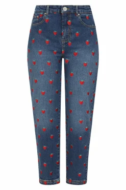 Women Hell Bunny Blouses<Strawberry Denim Jeans